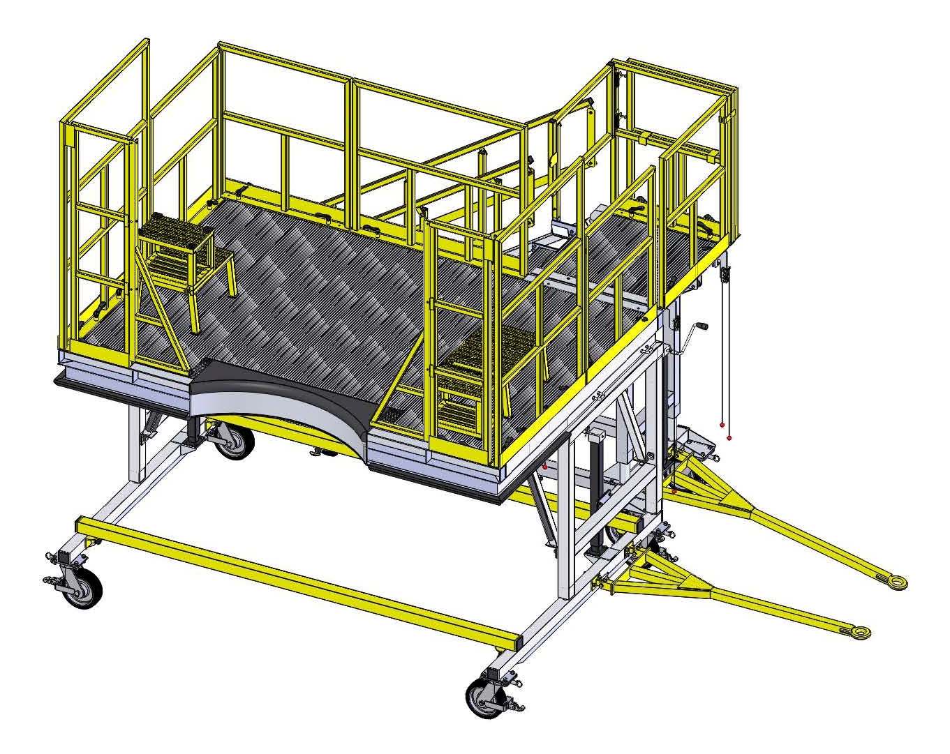 3D Solid Model of Work Stand