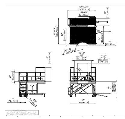 2D Drawing of Work Platform