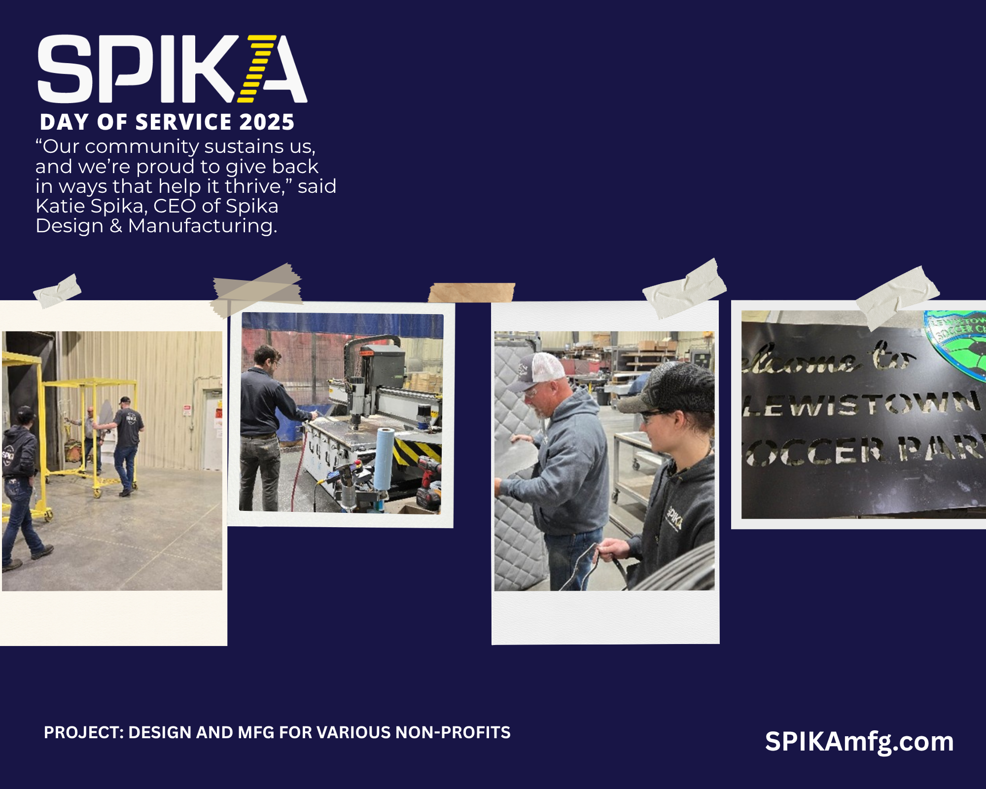 PROJECT DESIGN AND MFG FOR VARIOUS NON-PROFITS